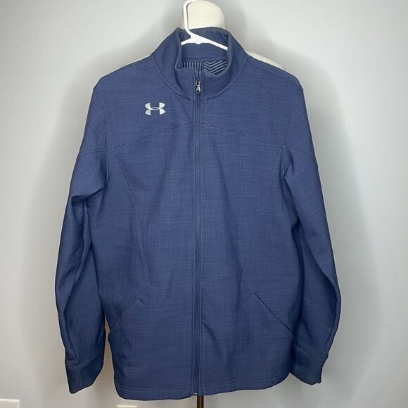 Under Armour- Blue Soft ShellLoose Coldgear Infrared Jacket - Picture 1 of 2